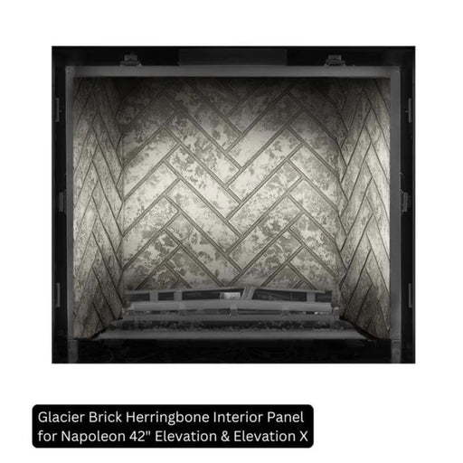 Napoleon Glacier Herringbone Brick Decorative Panel for Elevation X 42" | GW STORE