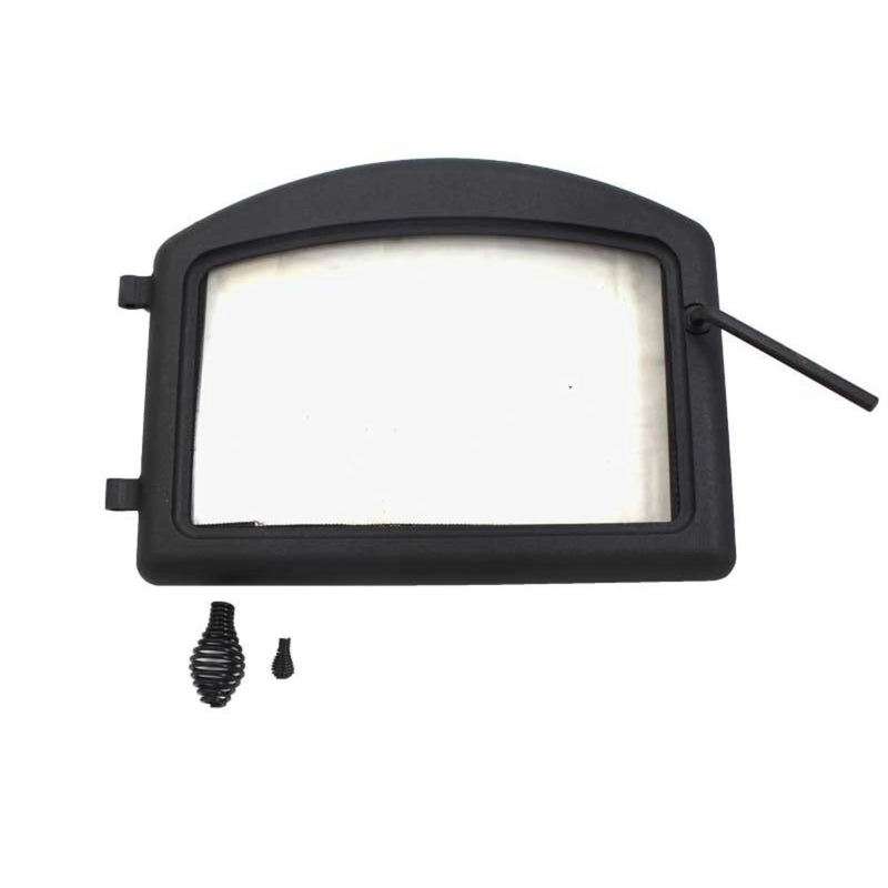 Napoleon H222M Metallic Black Standard Arch Cast Iron Door with Glass | GW STORE