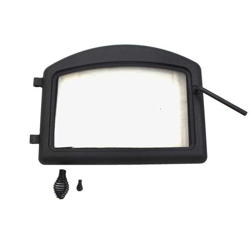 Napoleon H222M Metallic Black Standard Arch Cast Iron Door with Glass | GW STORE