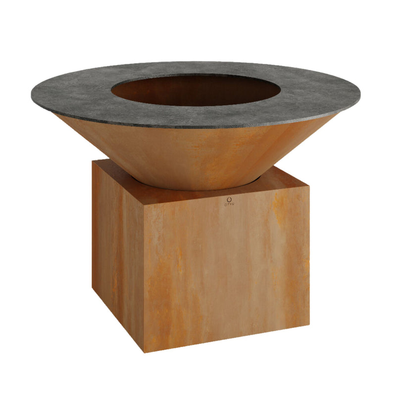 OFYR O-XL XL Corten Steel 150 Freestanding Open Fire Grill | Buy at GW STORE