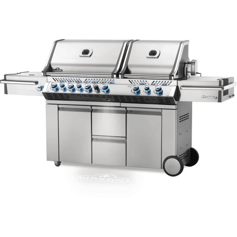 Napoleon Prestige PRO™ 825 RSBI Premium Freestanding Gas Grill with Power Side Burner, Infrared Rear & Bottom Burners