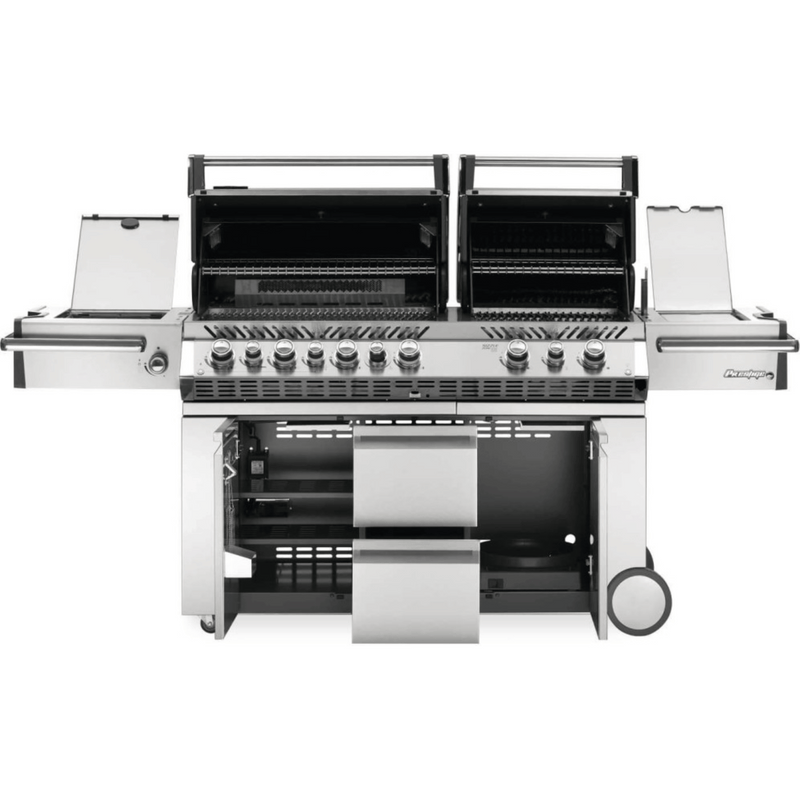 Napoleon Prestige PRO™ 825 RSBI Premium Freestanding Gas Grill with Power Side Burner, Infrared Rear & Bottom Burners