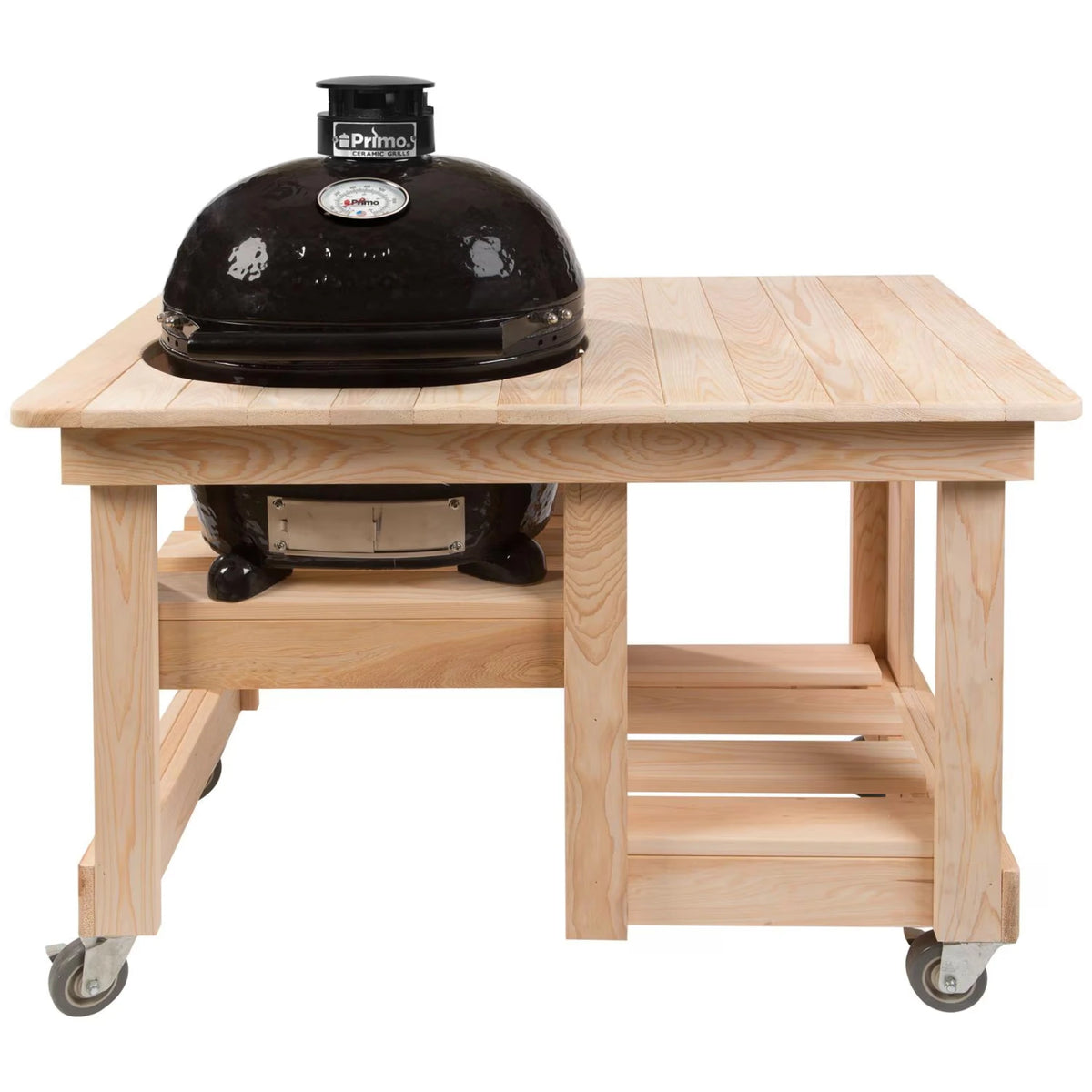 Primo Oval Junior 200 Kamado Grill on Table | Buy at GW STORE — GW Store