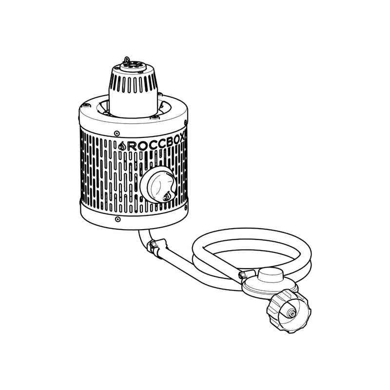 Roccbox Gas Burner 30 with Hose and 30mbar Screw Fit Regulator | GW STORE