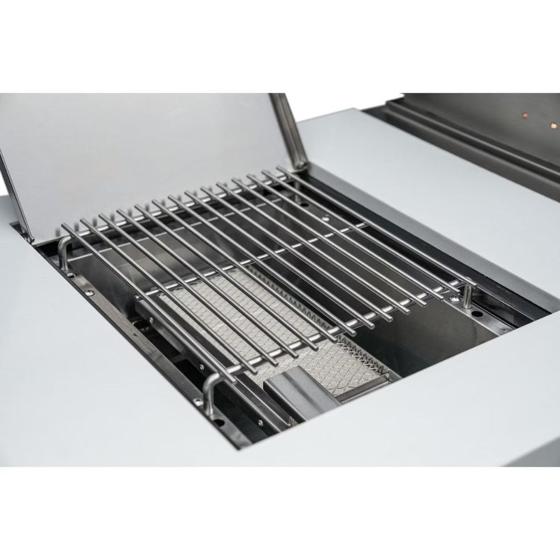 Mont Alpi MAi805-90KEGBEV 6-Burner Island with 90-Degree Corner, Kegerator & Beverage Center