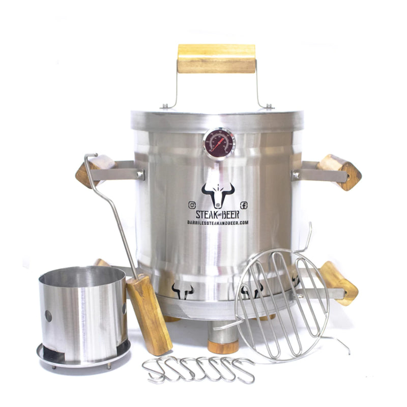 Steak & Beer Mini Roasting Barrel 3–4 kg (6–8 lb) – INOX Line | GW STORE