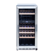 Summerset 15-Inch 3.2 Cu. Outdoor Dual Zone Wine Cooler | GW STORE