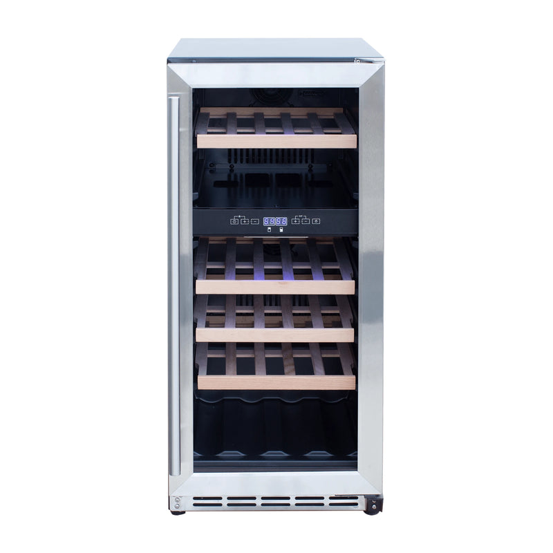 Summerset 15-Inch 3.2 Cu. Outdoor Dual Zone Wine Cooler | GW STORE