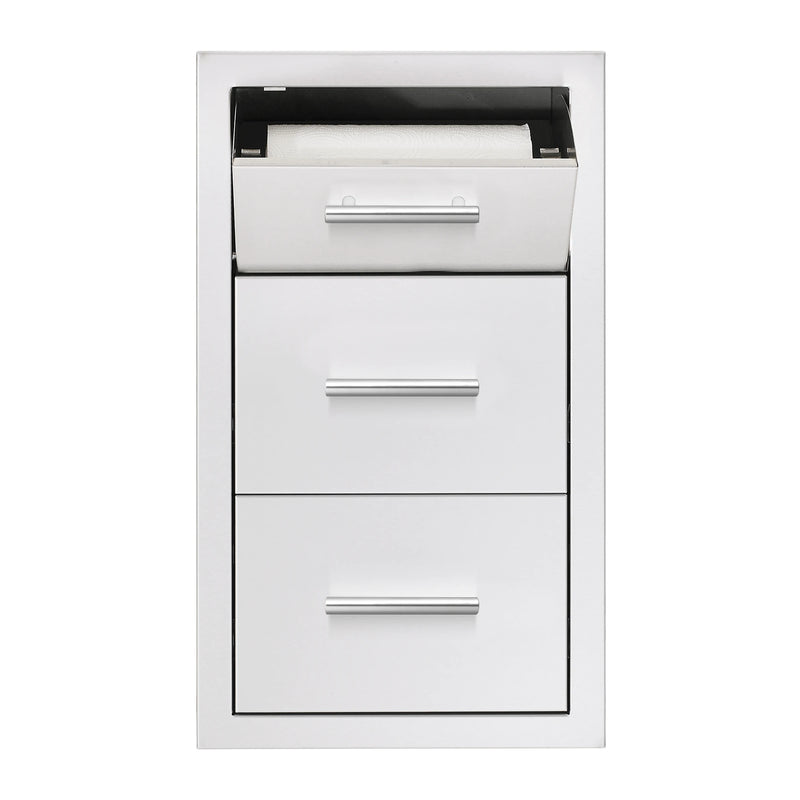 Summerset 17-Inch Vertical 2-Drawer & Paper Towel Holder | GW STORE