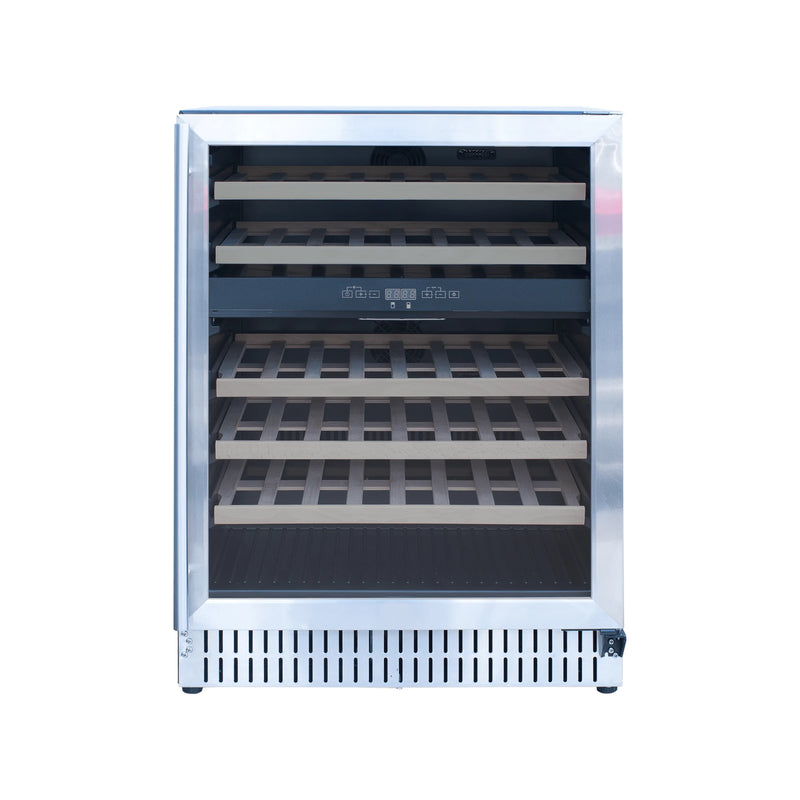 Summerset 24-Inch 5.3 Cu. Outdoor Dual Zone Wine Cooler | GW STORE