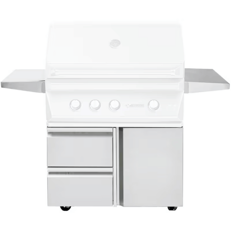 Twin Eagles 36-Inch Grill Cart With Two Storage Drawers & One Access Door