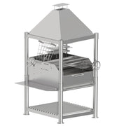 Tagwood BBQ12SS Argentine Santa Maria Stainless Steel Charcoal Grill | GW STORE