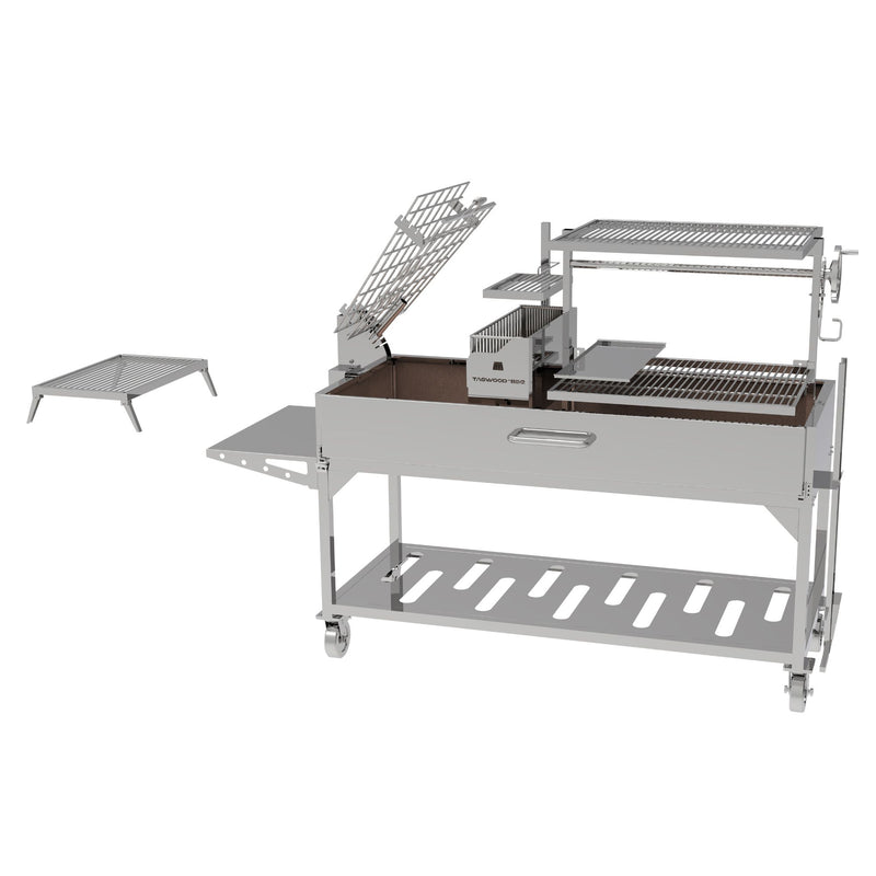 Tagwood BBQ26SS Argentine Wood Fire & Charcoal Freestanding Grill | GW STORE