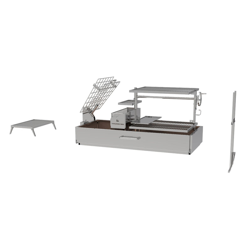 Tagwood BBQ28SS Argentine Santa Maria Built-In Charcoal Grill | GW STORE