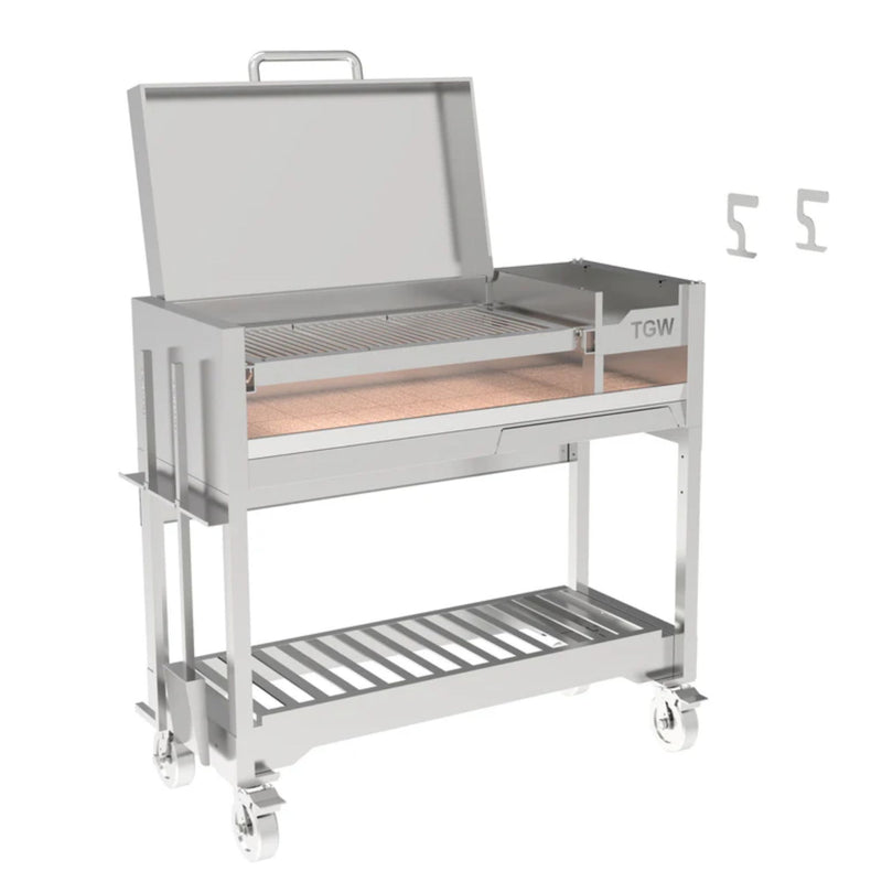 Tagwood BBQ Argentine Gaucho Stainless Steel Freestanding Charcoal Grill | GW STORE