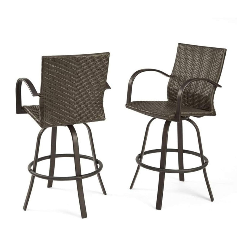 The Outdoor GreatRoom NAPLES-4030-L Wicker Bar Stool