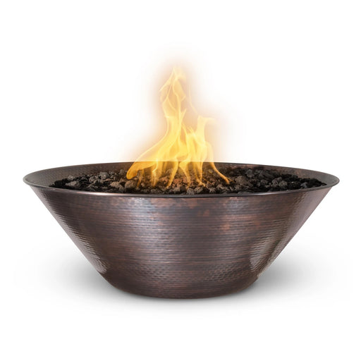 The Outdoor Plus Hammered Patina Copper Remi Fire Bowl | GW STORE