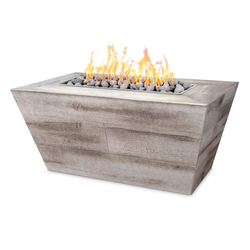 The Outdoor Plus Plymouth Wood Grain Natural Gas Fire Pit | GW STORE