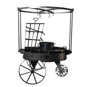 Tromen Duomo Firepit Open Fire Argentine Grill with Trolley | GW STORE