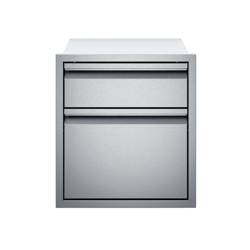 Twin Eagles 19-Inch Stainless Steel Double Access Drawer - TESD192-B | GW STORE
