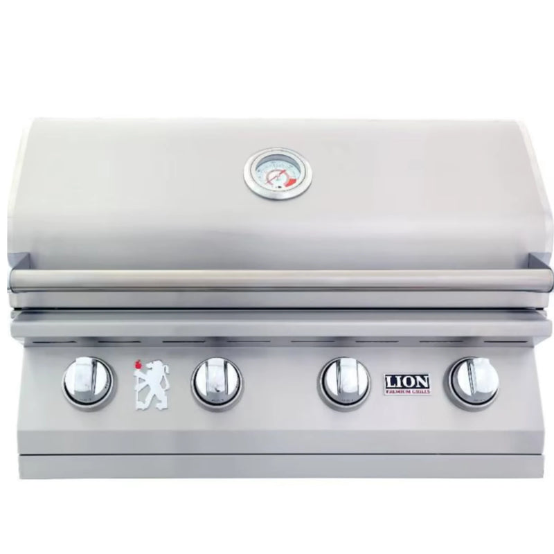 Lion L60000 32-Inch 4-Burner Stainless Steel Built-In Natural Gas Grill