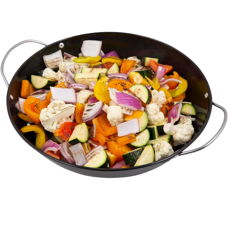 GrillPro Porcelain Coated Round Grill Topper Black | GW STORE