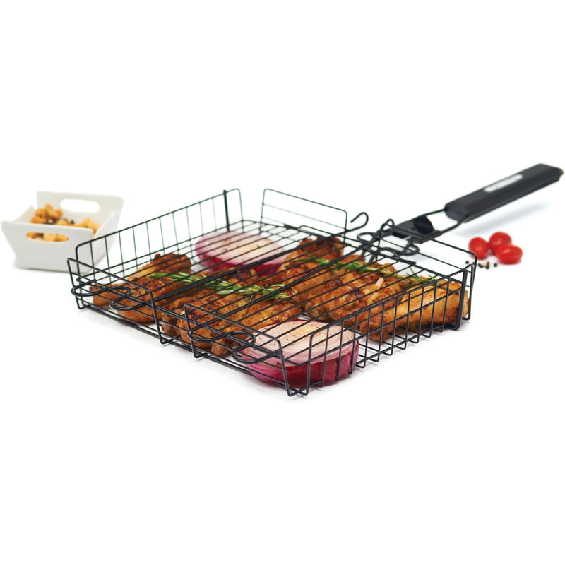 GrillPro Deluxe Non Stick Broiler Basket with Detachable Handle | GW STORE