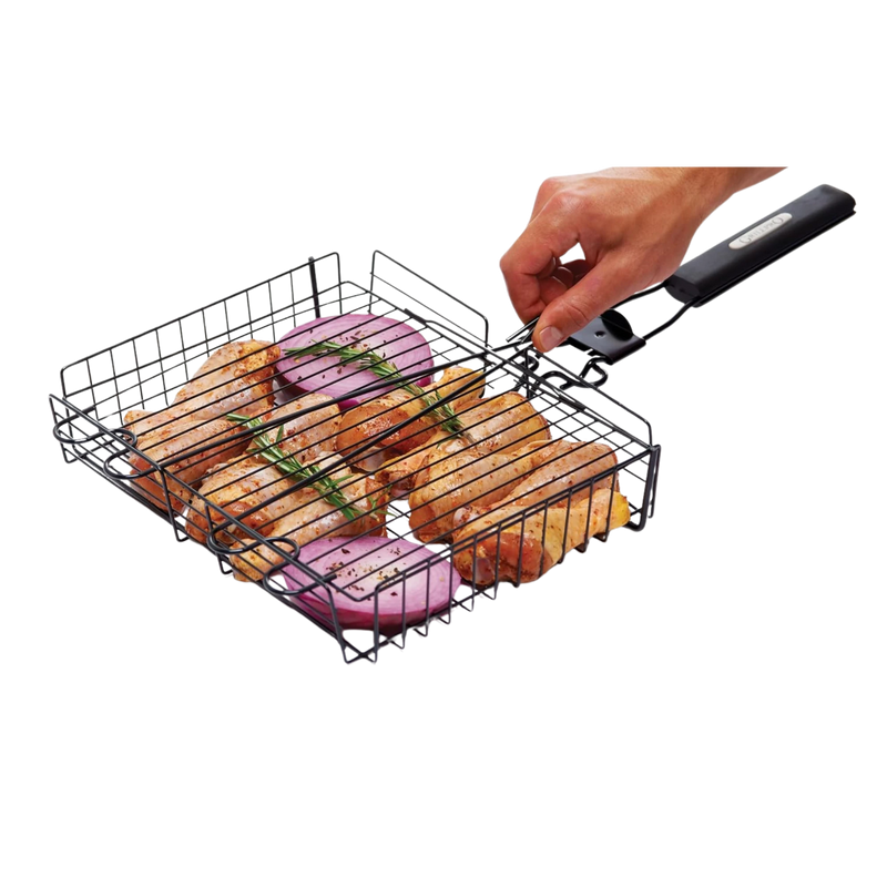 GrillPro Deluxe Non Stick Broiler Basket with Detachable Handle | GW STORE