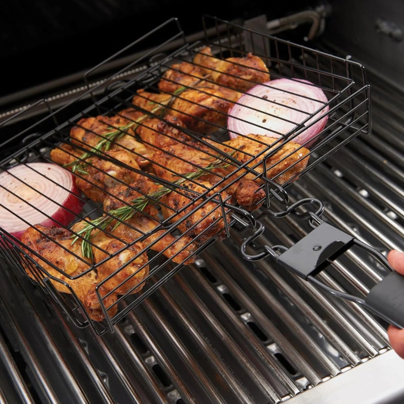 GrillPro Deluxe Non Stick Broiler Basket with Detachable Handle | GW STORE