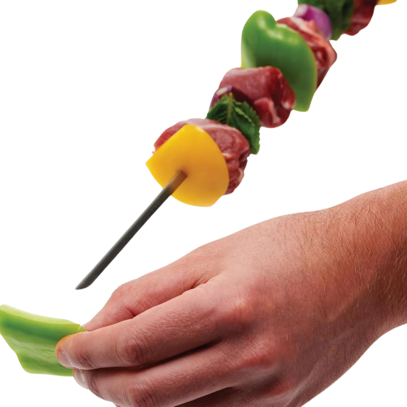 GrillPro Stainless Steel V-Shaped 15-Inch Grilling Skewers 4-pack | GW STORE