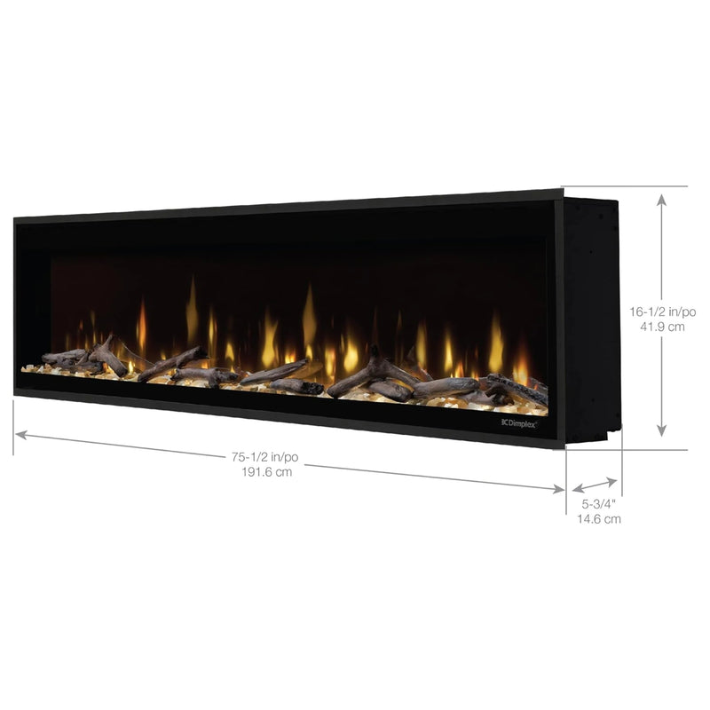 Dimplex Ignite Evolve 74 Inch Built-In Linear Electric Fireplace | GW STORE