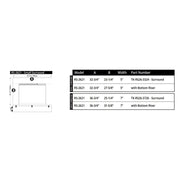 Modern Flames Small 5" Trim Kit for Redstone 26" Electric Fireplace | GW STORE