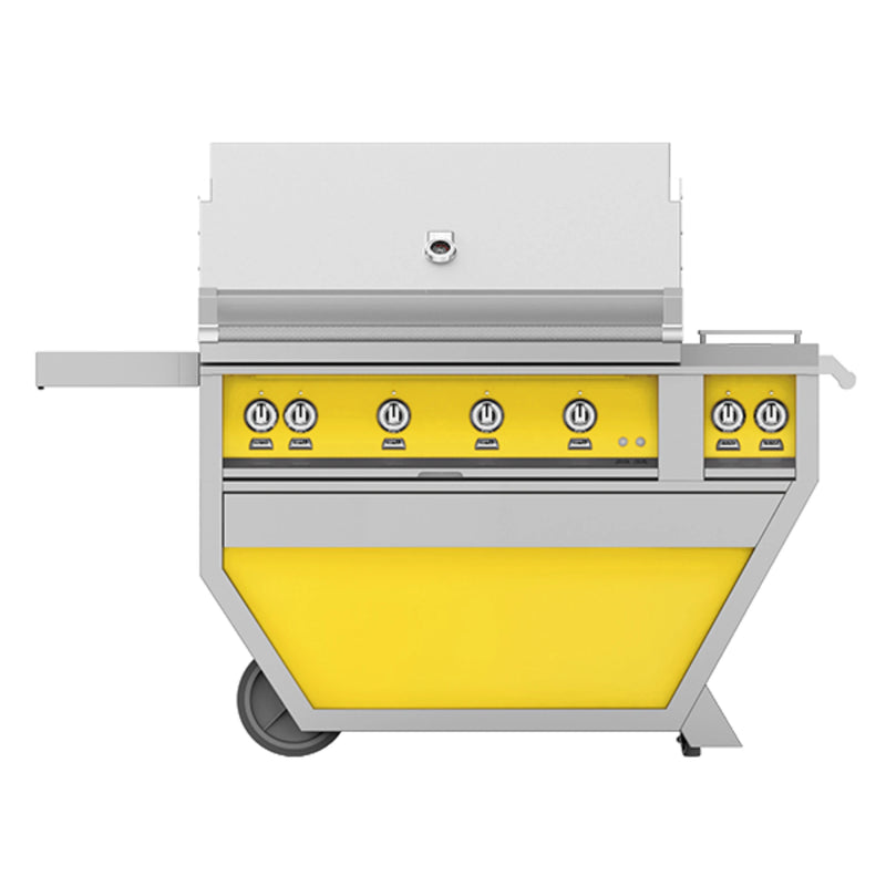 Hestan 42" Deluxe Gas Grill on Cart with Rotisserie Burner | GW STORE