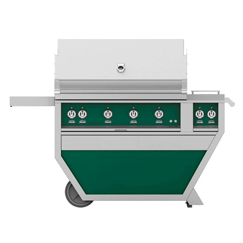 Hestan 42" Deluxe Gas Grill on Cart with Rotisserie Burner | GW STORE