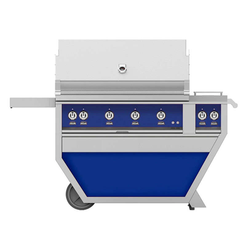 Hestan 42" Deluxe Gas Grill on Cart with Rotisserie Burner | GW STORE