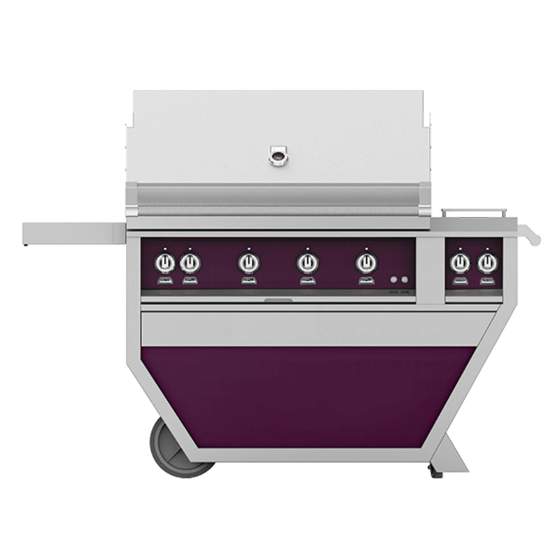 Hestan 42" Deluxe Gas Grill on Cart with Rotisserie Burner | GW STORE