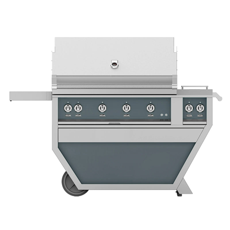 Hestan 42" Deluxe Gas Grill on Cart with Rotisserie Burner | GW STORE