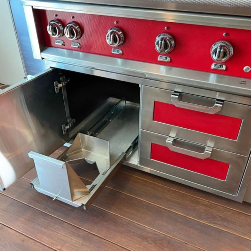 Hestan 30" Double Drawer & Storage Door Combo Recessed Marquise