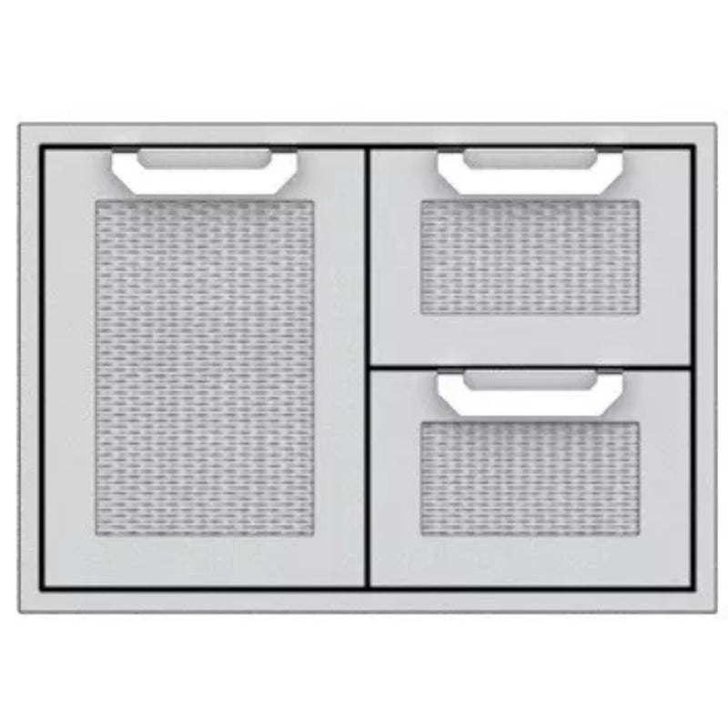 Hestan 36" Double Drawer & Storage Door Combo Recessed Marquise Acc