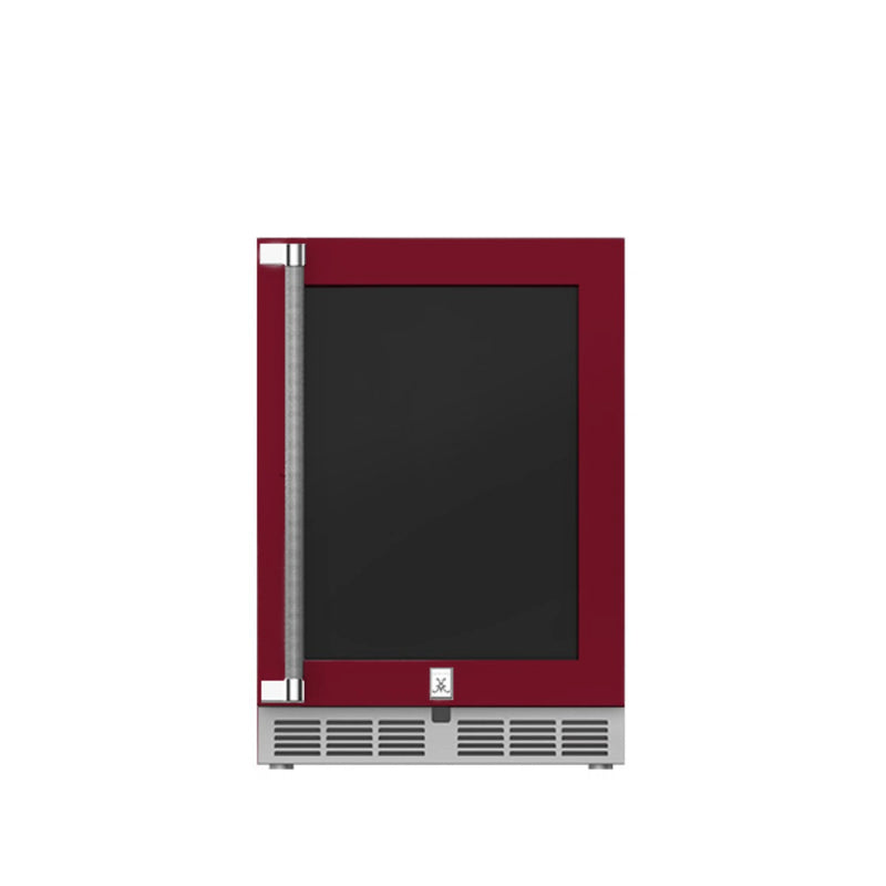 Hestan 24″ Outdoor Dual Zone Refrigerator with Wine Storage (UV-Coated Glass Door) | GW STORE