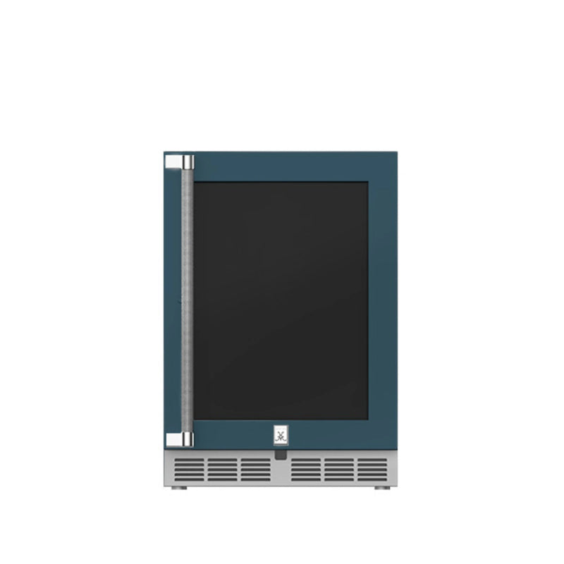 Hestan 24″ Outdoor Dual Zone Refrigerator with Wine Storage (UV-Coated Glass Door) | GW STORE