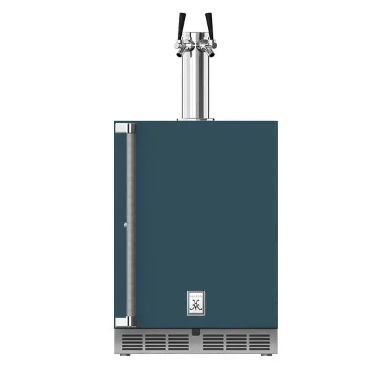 Hestan 24" Outdoor Double Faucet Beer Dispenser with Lock, Solid Door – Left or Right Hinge GFDSR242 / GFDSL242 | GW STORE