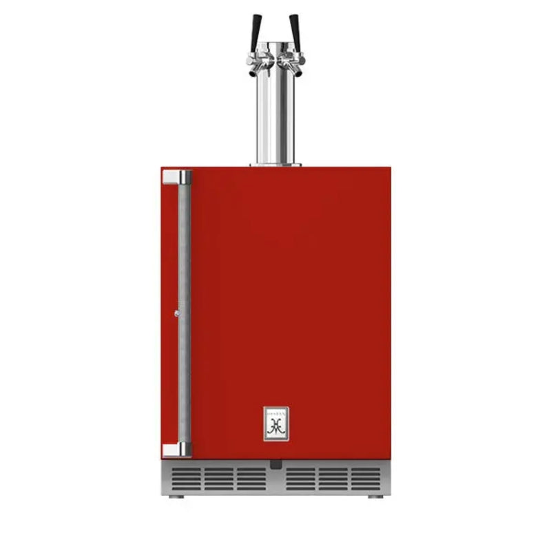 Hestan 24" Outdoor Double Faucet Beer Dispenser with Lock, Solid Door – Left or Right Hinge GFDSR242 / GFDSL242 | GW STORE