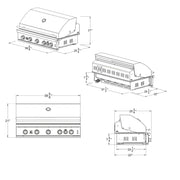 Summerset Sizzler 40-Inch Built-In Gas Grill | GW STORE
