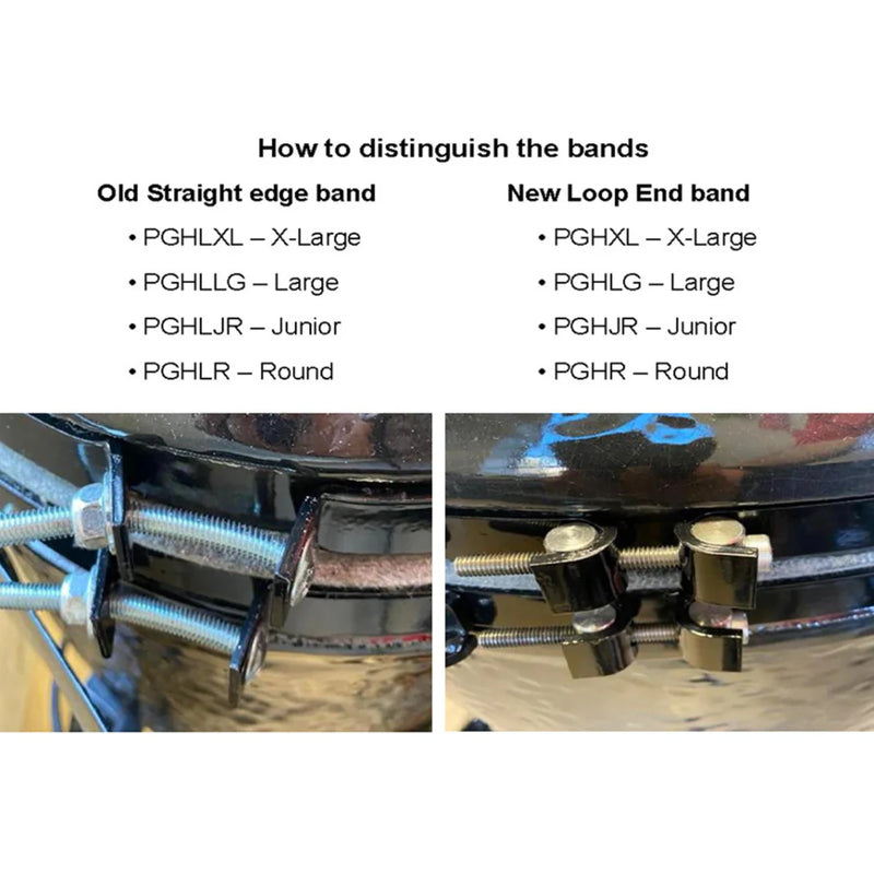 Primo PGHLXL Hinge and Handle Kit with Straight Edge Bands for Oval XL 400 (Pre 2015)