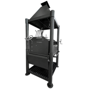 Tagwood BBQ02SIB Premium Freestanding Black Santa Maria Argentine Grill - "The Beast" | GW STORE