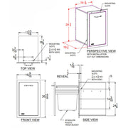 Bull 56960 Slim Stainless Steel 10 Gallon Roll-Out Trash Drawer w/ Reveal | Buy at GW STORE