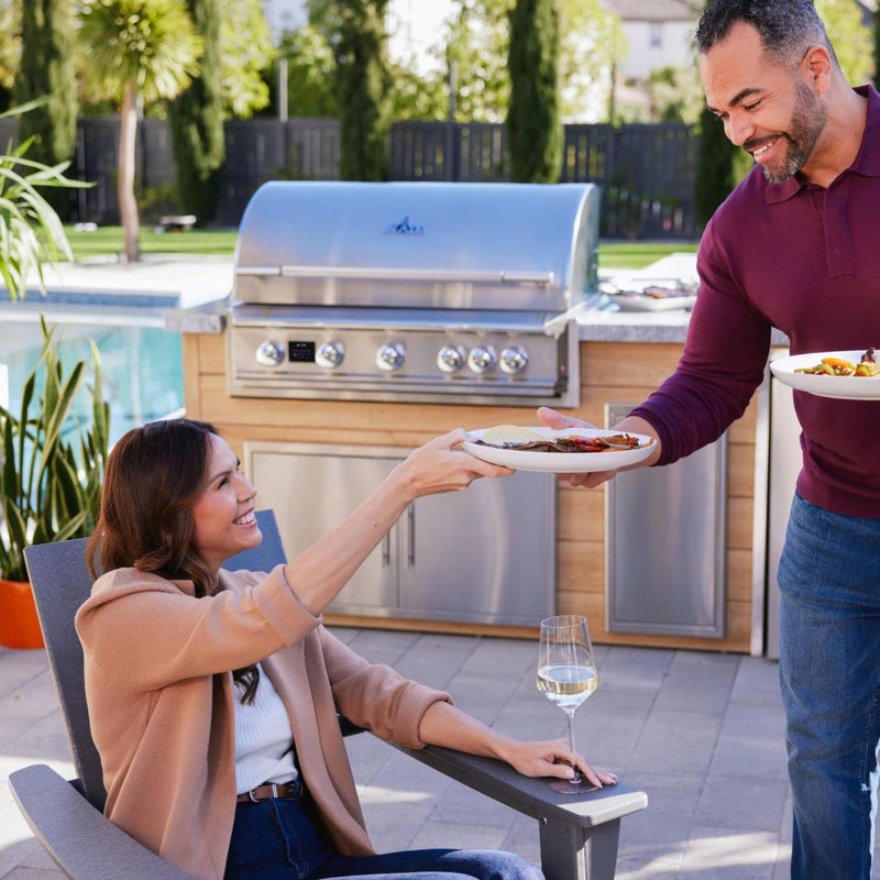 Blaze LTE PRO 32-Inch 4-Burner Built-in Gas Grill w/ Digital Temperature Screen & Rear Infrared Burner | GW STORE