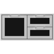 Hestan 42" Double Drawer & Storage Door Combo Recessed Marquise Acc | GW STORE