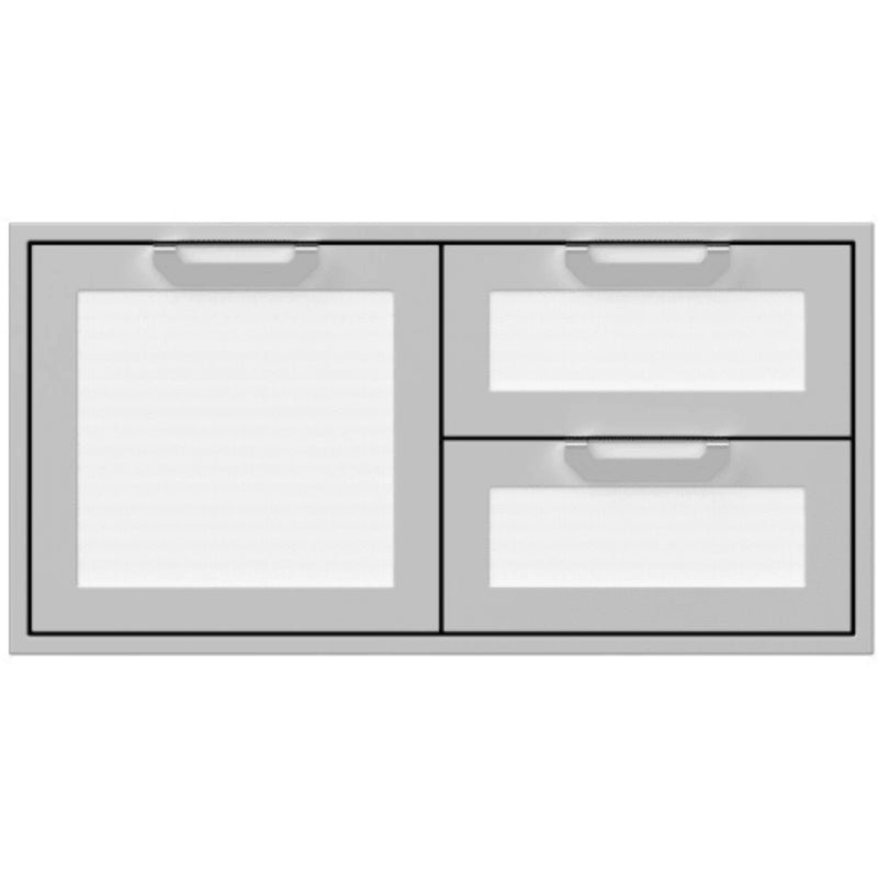 Hestan 42" Double Drawer & Storage Door Combo Recessed Marquise Acc | GW STORE